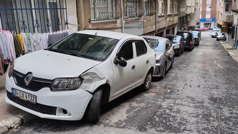 Esenler’de otomobilin yüklendiği çekici yokuştan kayıp 13 araca çarptı
