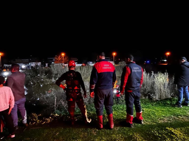İzmir’de dereye düşen çocuk için arama çalışması başlatıldı