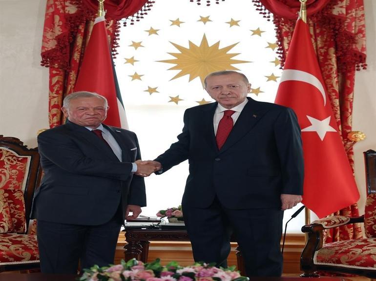 Cumhurbaşkanı Erdoğan Ürdün Kralı 2nci Abdullah ile bir araya geldi