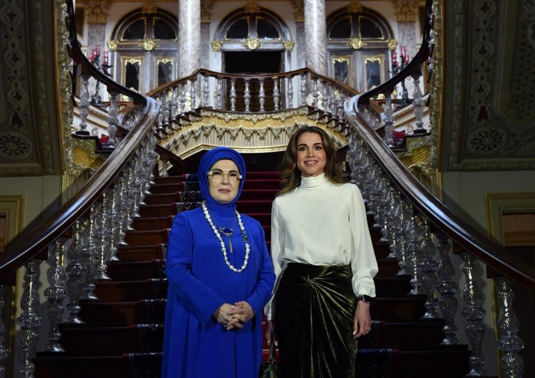 Emine Erdoğan, Ürdün Kraliçesi Rania ile bir araya geldi