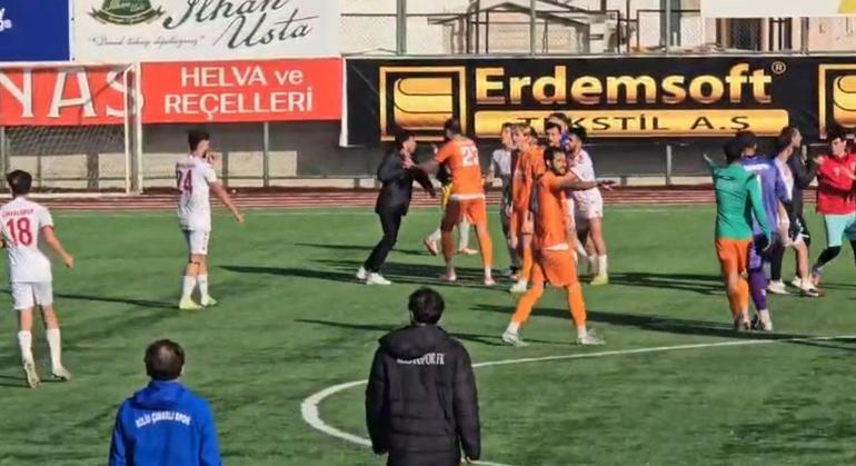 Kiliste Bölgesel Amatör Lig maçında kavga