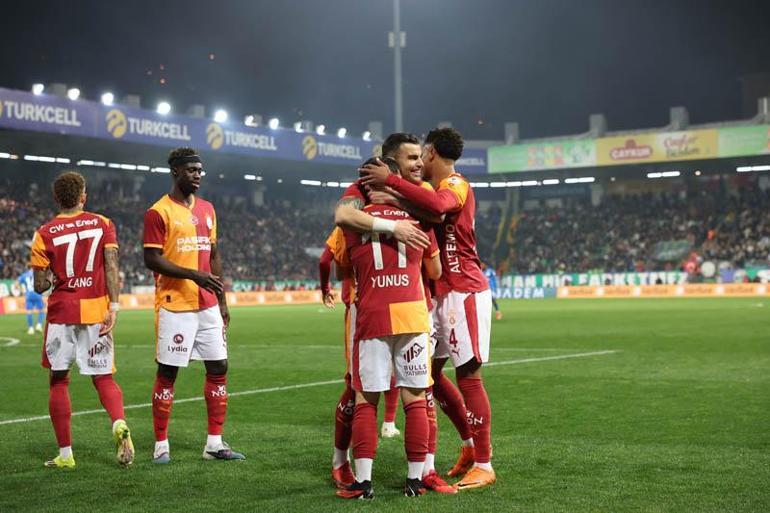 Galatasaray, Çaykur Rizespor’u 3 golle geçerek 3 puanı kaptı