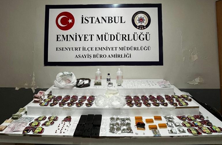 Esenyurt’ta teybin arkasına zulalanmış uyuşturucu ele geçirildi: 6 şüpheli yakalandı