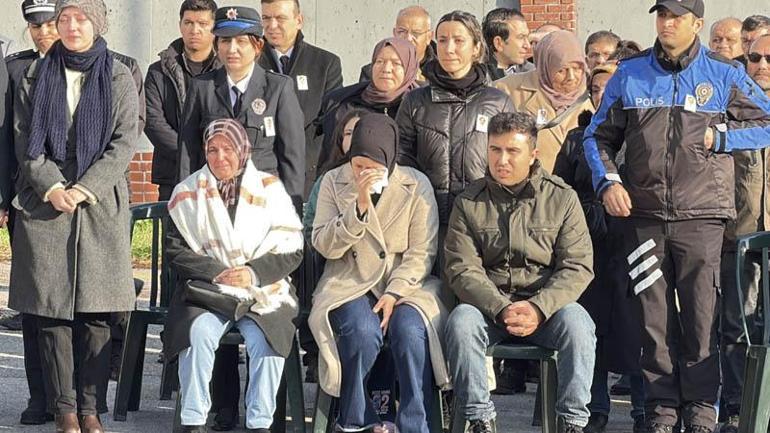 Emekliliğine 4 gün kala kazada ölen polis için tören