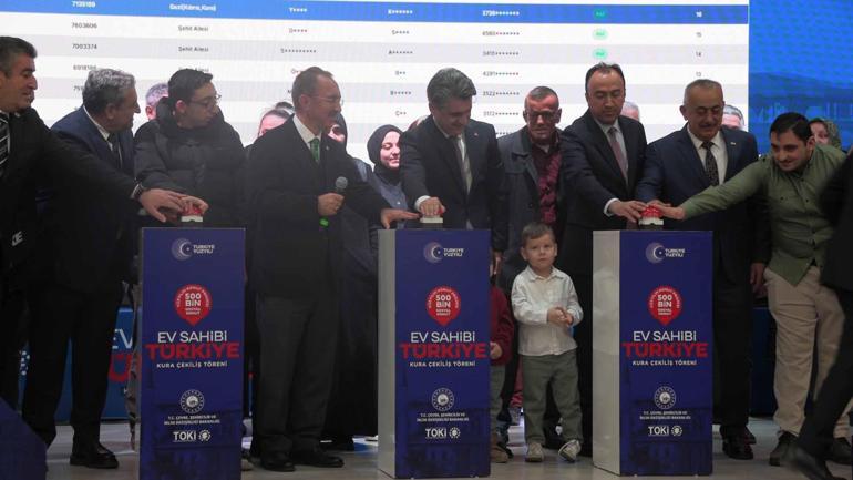 Boluya yapılacak bin 950 sosyal konutun kurası çekildi