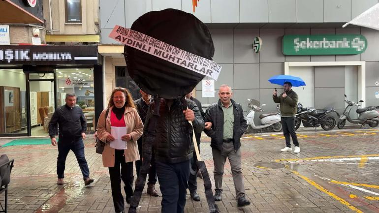 Aydın Büyükşehir Meclisinde kredi talebi reddedildi; muhtarlar kararı protesto etti