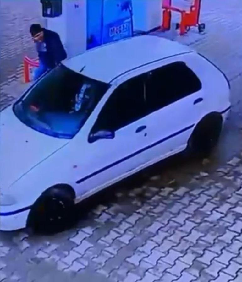 Akaryakıt istasyonundan para ödemeden kaçan şüpheli, yakalandı