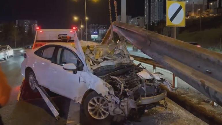 Ataşehirde makas attığı iddia edilen sürücü kazaya neden oldu: 2 yaralı