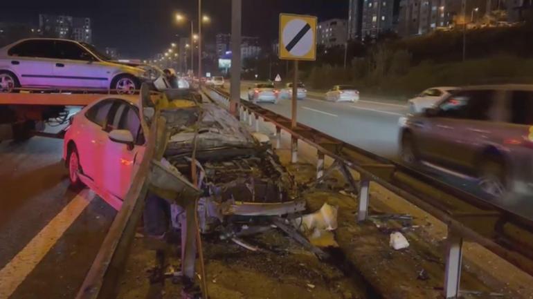 Ataşehirde makas attığı iddia edilen sürücü kazaya neden oldu: 2 yaralı