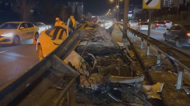 Ataşehirde makas attığı iddia edilen sürücü kazaya neden oldu: 2 yaralı