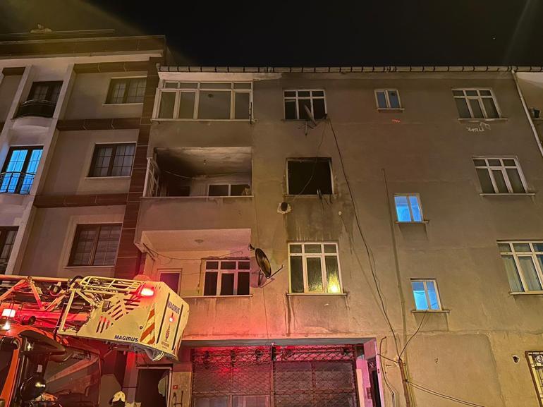Sancaktepe’de 3 katlı binada yangın: 1 yaralı