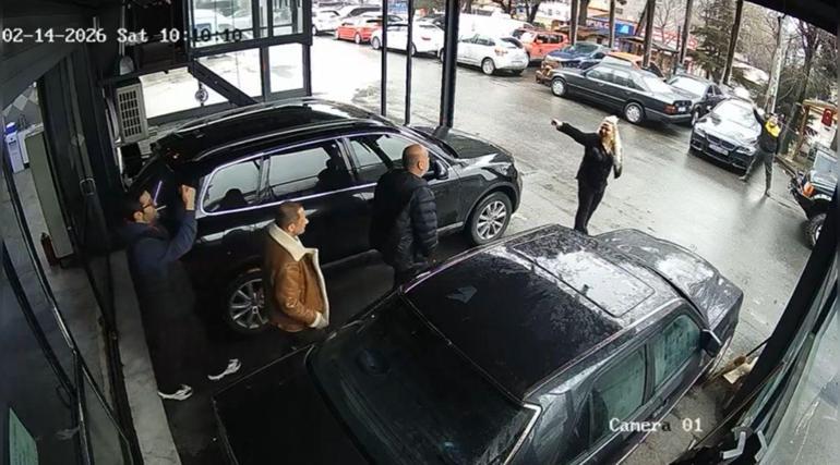 Maslak’ta eski ortağının iş yerini silahla bastı adama eşi siper oldu: Korku hissetmedim