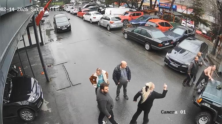 Maslak’ta eski ortağının iş yerini silahla bastı adama eşi siper oldu: Korku hissetmedim