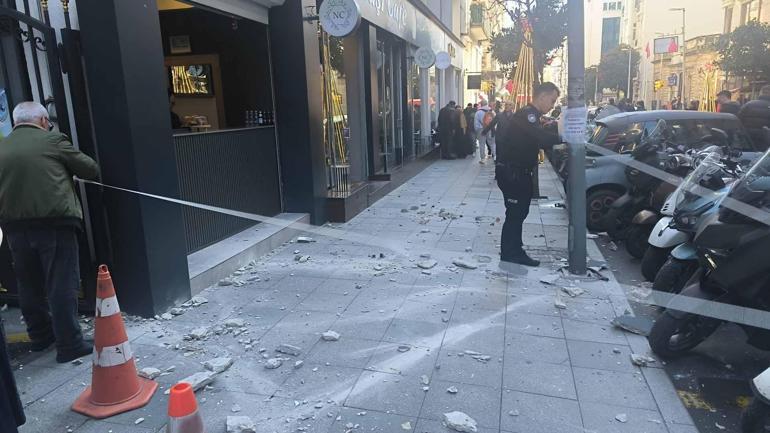 Nişantaşı’nda başına sıva parçaları düşen çocuk yaralandı; kurtulan engelli adam: Dehşet içindeydim