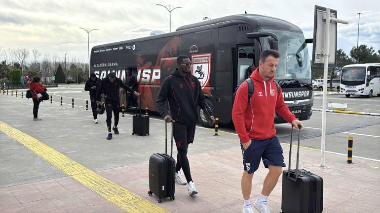 Samsunspor, Shkendija maçı için Kuzey Makedonya’ya uçtu
