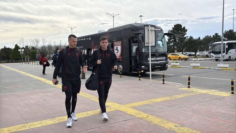 Samsunspor, Shkendija maçı için Kuzey Makedonya’ya uçtu