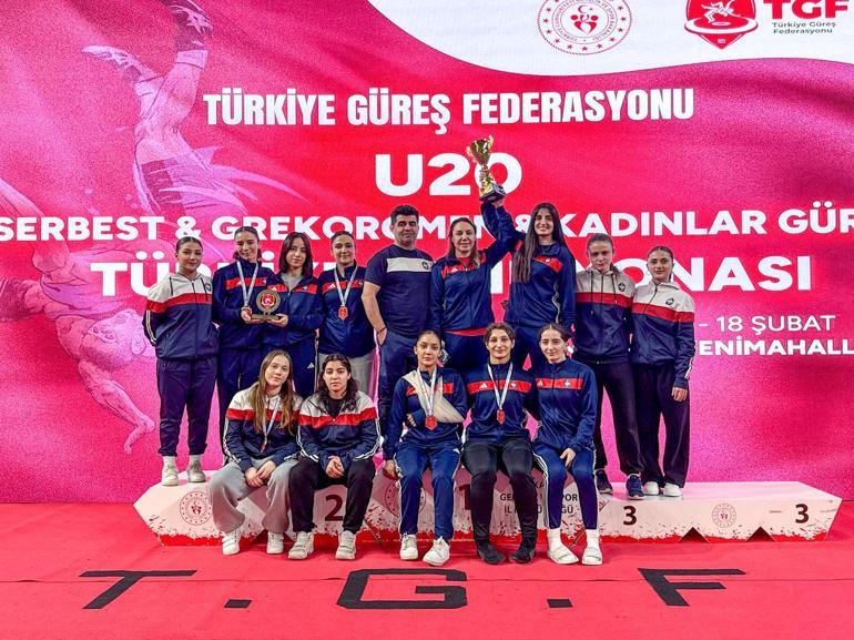 U20 Kadınlar Güreş Türkiye Şampiyonası tamamlandı
