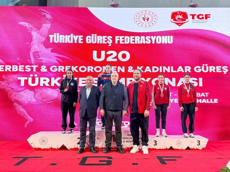 U20 Kadınlar Güreş Türkiye Şampiyonası tamamlandı