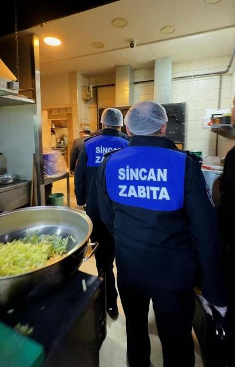 Sincan Belediyesi zabıta ekiplerinden denetim