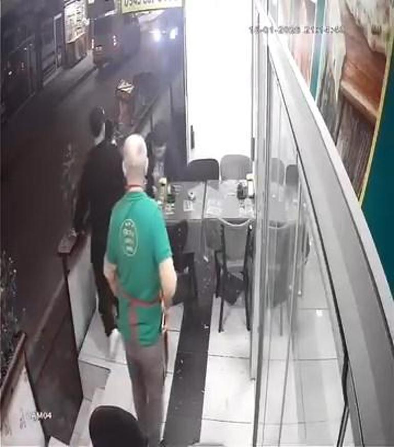 Restorana düzenlenen silahlı saldırının görüntüleri ortaya çıktı