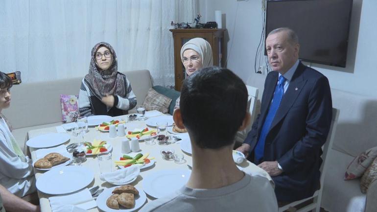 Cumhurbaşkanı Erdoğan, Kayacık ailesi ile iftar yaptı