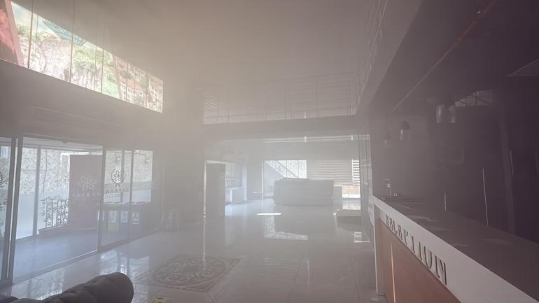Karabükte otel yangını; 1 kişi dumandan etkilendi