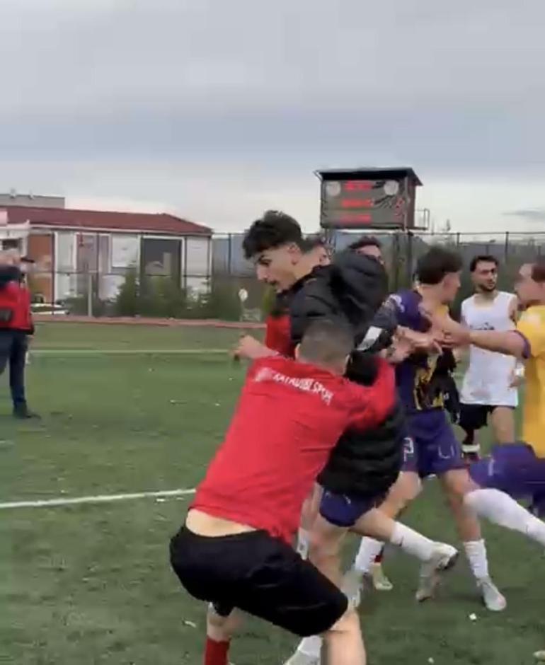 Amatör maçta kavga: 1 yaralı