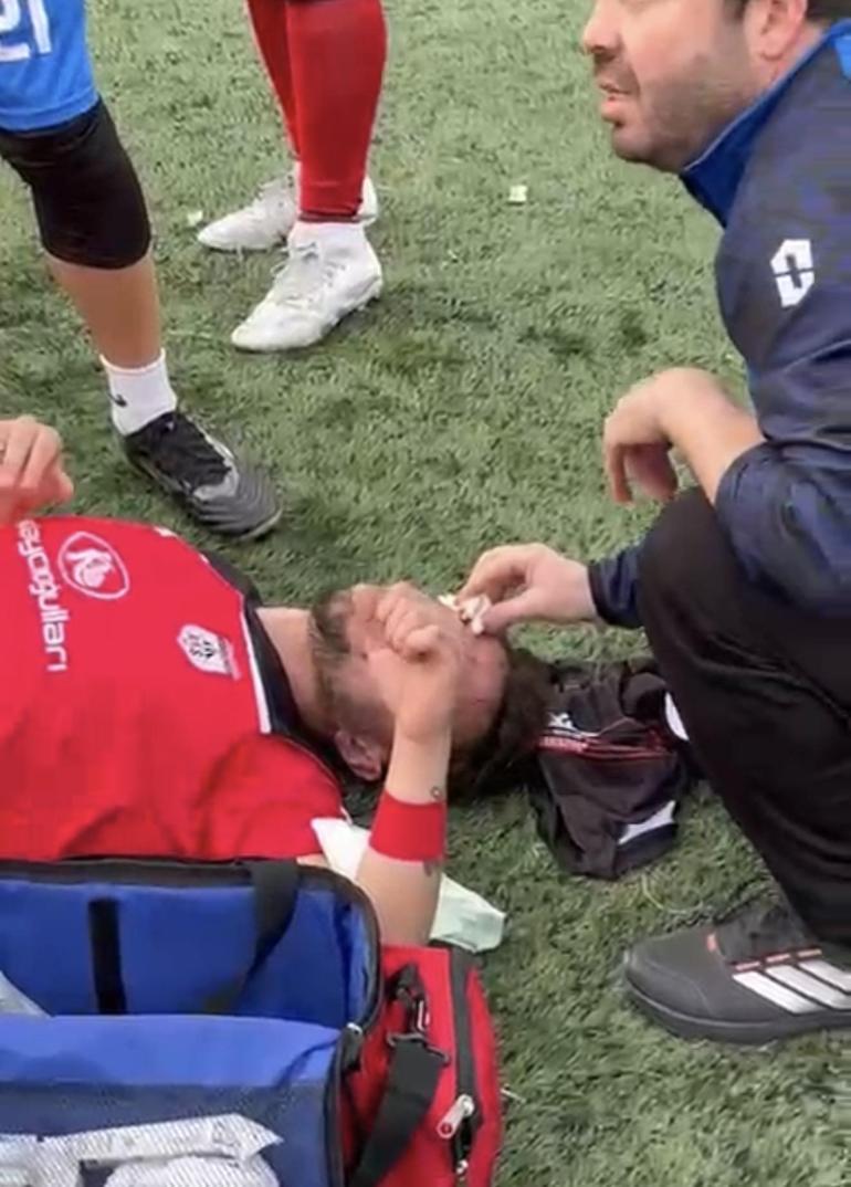 Amatör maçta kavga: 1 yaralı