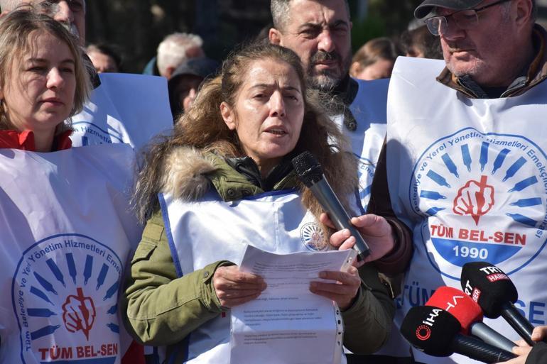 Buca Belediyesinde iş bırakma eylemi