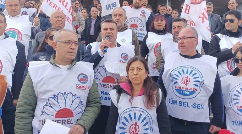 Buca Belediyesindeki memur eylemi 5inci günde