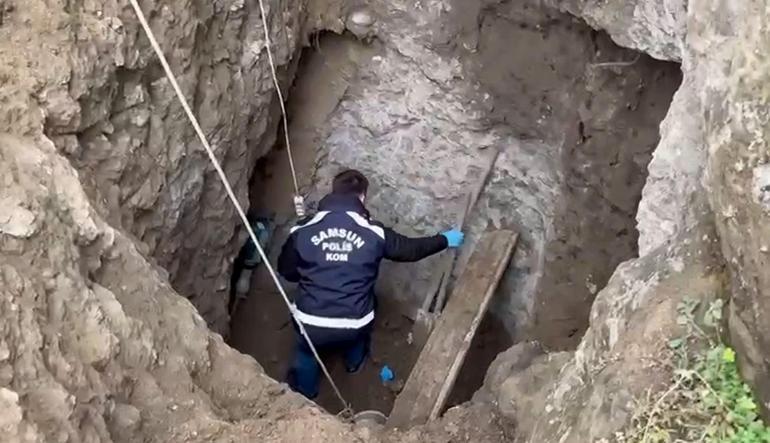 Kanalizasyon bahanesiyle izinsiz kazı yapan 4 defineciye suçüstü