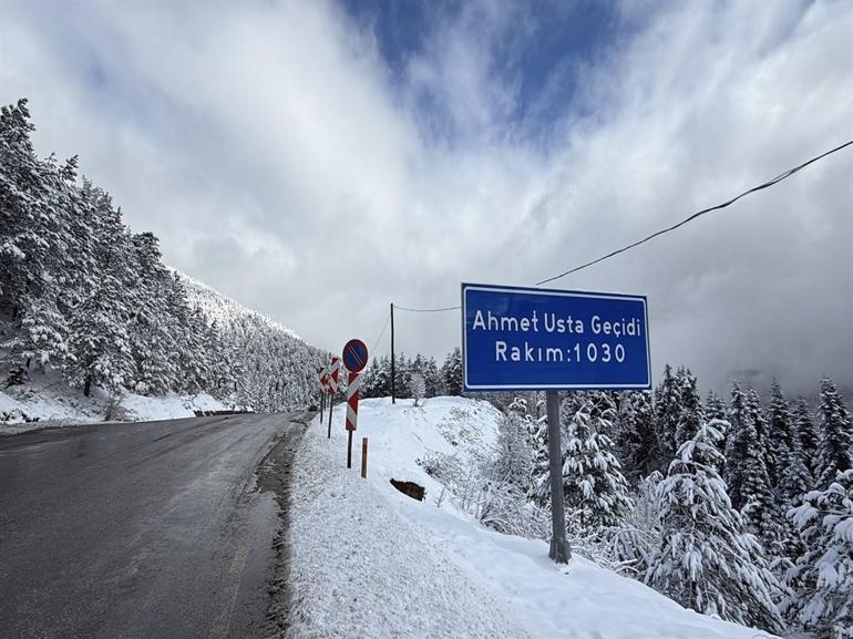 Karabük’ün yüksek kesimlerinde kar etkili oldu