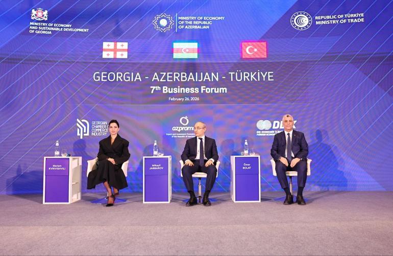 Bakan Bolat, 7’nci Türkiye-Azerbaycan-Gürcistan İş Forumuna katıldı