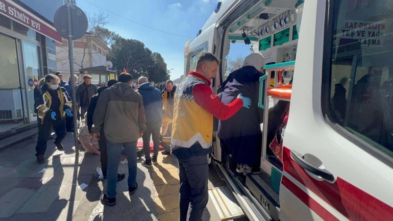 Şoförünün ani fren yaptığı otobüs, yayaya çarptı; toplam 8 yaralı