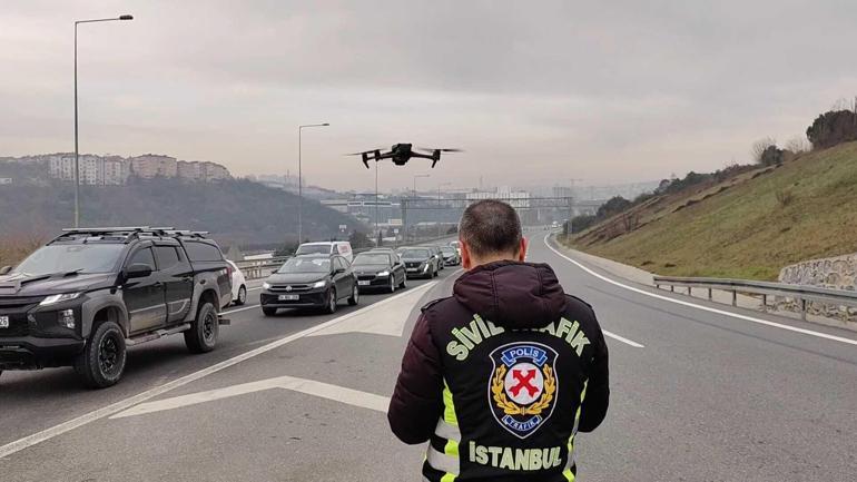 Eyüpsultanda dronlu kaynak denetimi