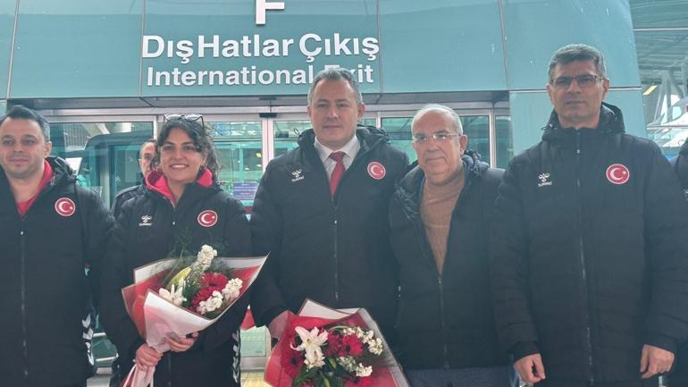 Avrupa Şampiyonası’nda 7 madalya alan milli atıcılar Ankara’ya döndü