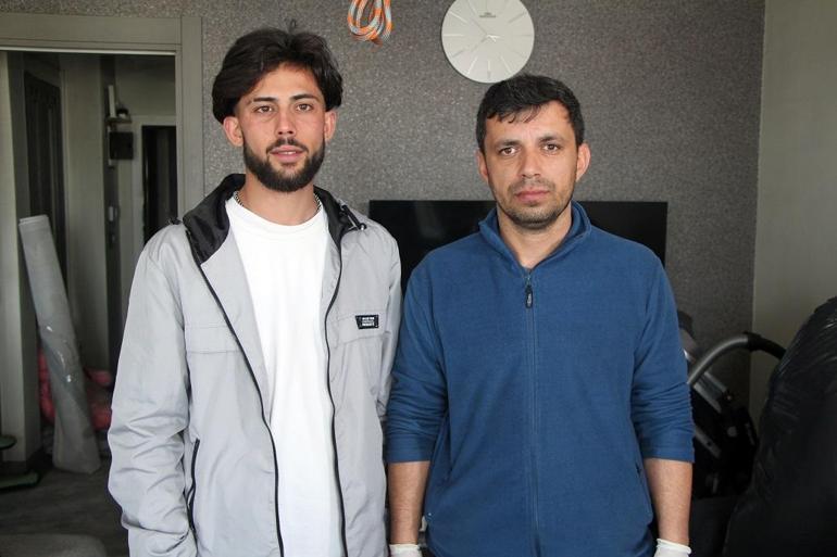 İnşaat işçisi, yangından bebeğiyle kurtardığı babayla bir araya geldi: Olsa yine yaparım