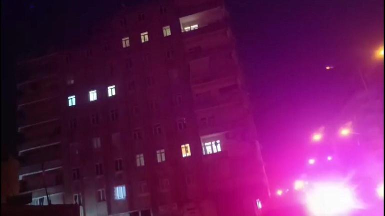 Zeminde kayma olduğu iddiasıyla 8 katlı bina tahliye edildi