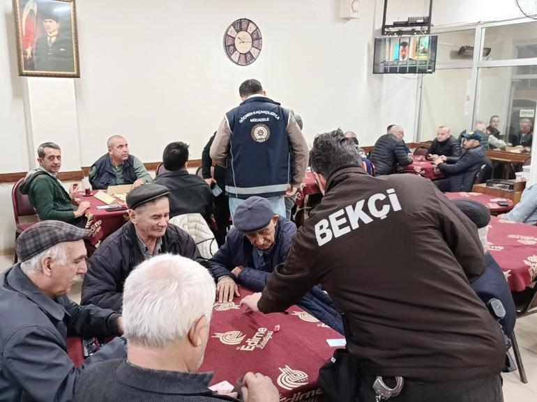 Edirnede polisten yasa dışı bahis ve kumar denetimi