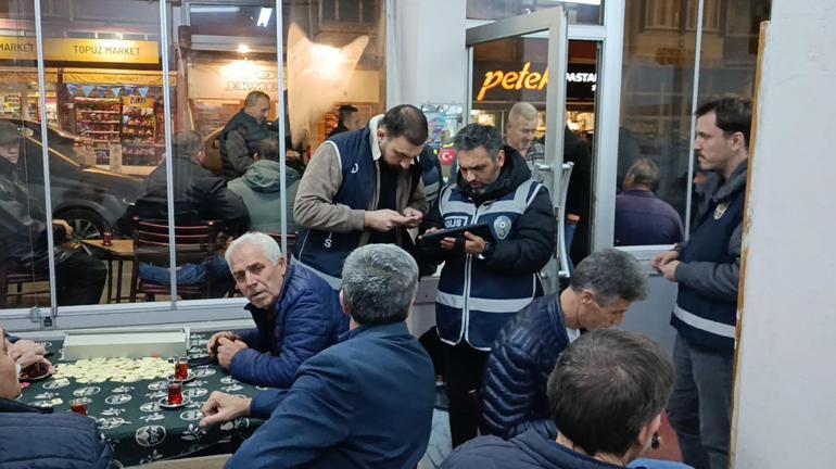 Edirnede polisten yasa dışı bahis ve kumar denetimi