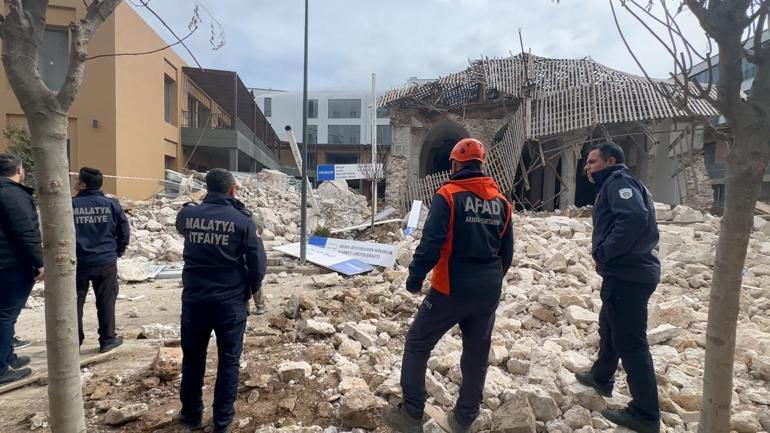 Malatyada cami inşaatında göçük; 1 yaralı