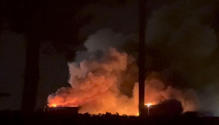 Osmaniyede tavuk kesimhanesinde yangın