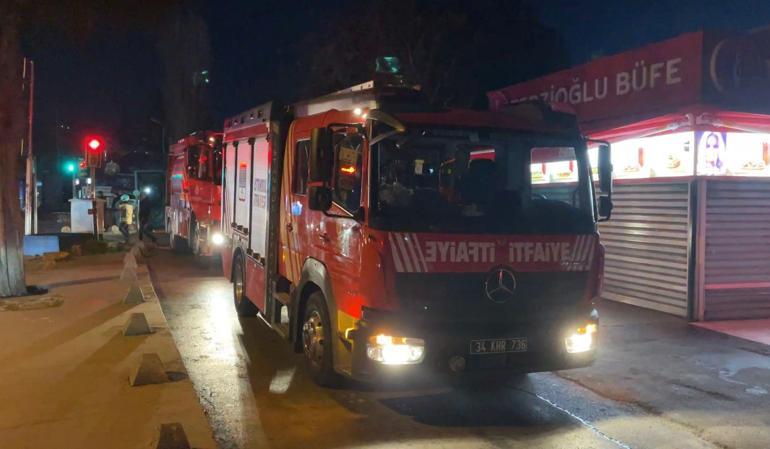 Sarıyerde Baltalimanı Kemik Hastanesi’nde çıkan yangın söndürüldü