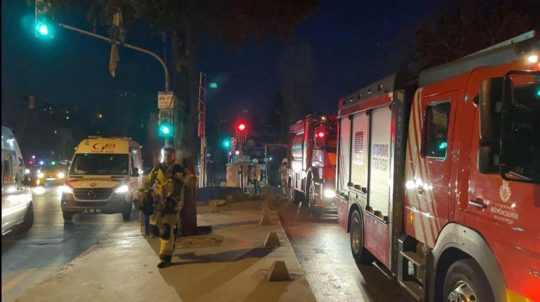 Sarıyerde Baltalimanı Kemik Hastanesi’nde çıkan yangın söndürüldü
