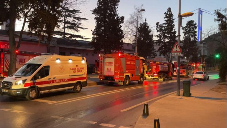 Sarıyerde Baltalimanı Kemik Hastanesi’nde çıkan yangın söndürüldü