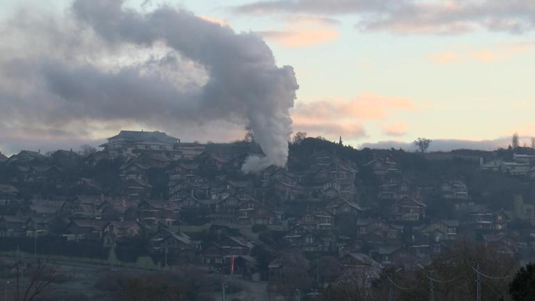 Beykoz’da 3 katlı villada çıkan yangın söndürüldü