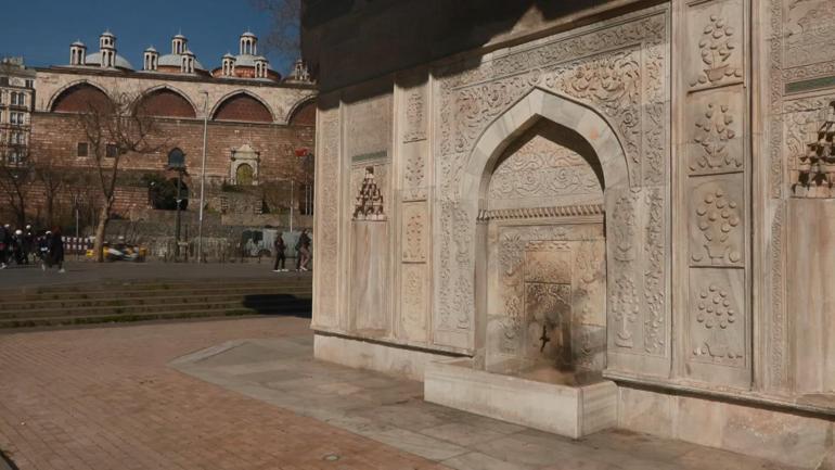 Tophane Çeşmesinin yandığı anlar kamerada; şüpheli tutuklandı
