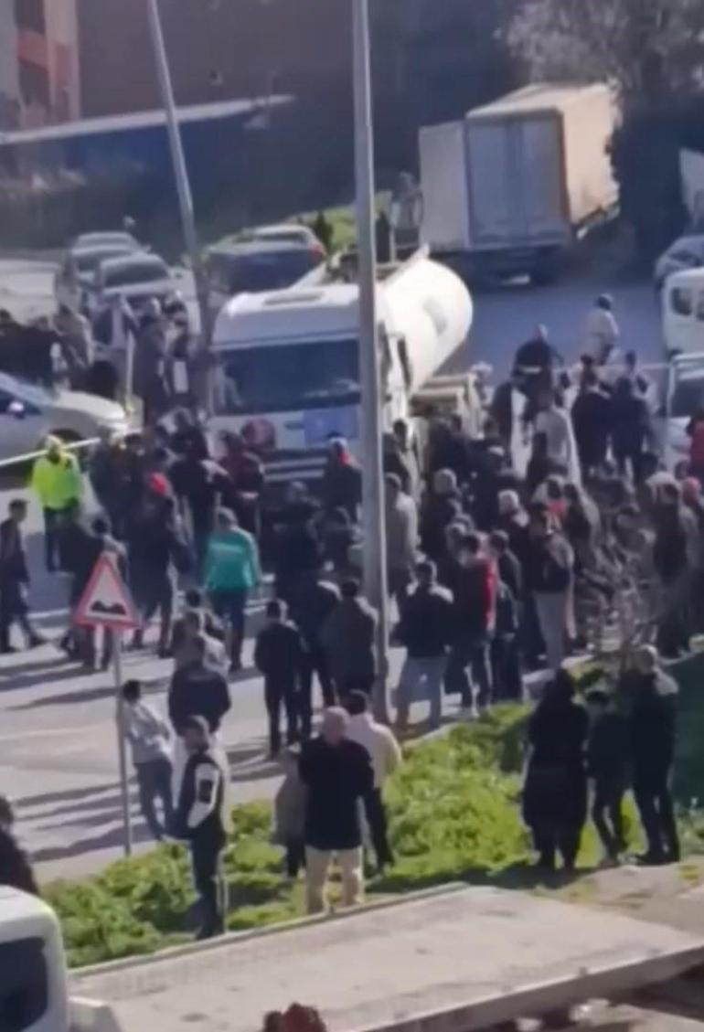 Başakşehirde İSKİ su tankerinin çarptığı kadın hayatını kaybetti