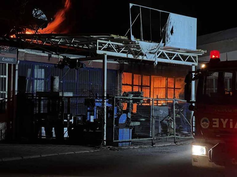 Kayseri’de mobilya atölyesinde yangın