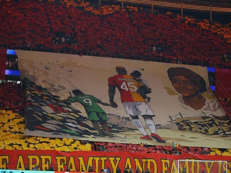 Osimhenden koreografi yorumu: Galatasaray taraftarıyla bir aileyiz